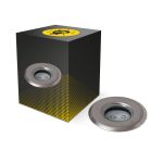 Bodenstrahler Mini Außenbeleuchtung Rostfreier Stahl Grau 1W 20lm - 830 Warmweiß 