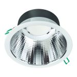 Philips LED Downlight Coreline DN142B Aluminium Weiß 19.2W 2300lm 60D - 840 Kaltweiß | Ausschnitt 200mm - IP20 - UGR<19